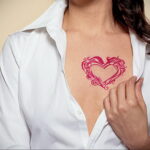Фото тату сердце для девушки 04.02.2021 №0063 - heart tattoo for girls - tatufoto.com