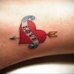Фото тату сердце для девушки 04.02.2021 №0071 - heart tattoo for girls - tatufoto.com