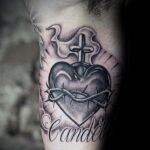 Фото тату сердце для мужчины 04.02.2021 №0021 - heart tattoo for men - tatufoto.com