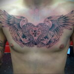 Фото тату сердце для мужчины 04.02.2021 №0024 - heart tattoo for men - tatufoto.com
