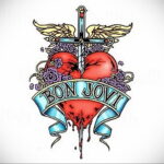 Фото тату сердце и кинжал 09.02.2021 №0080 - tattoo heart dagger - tatufoto.com
