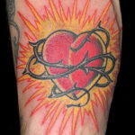 Фото тату сердце и колючая проволока 09.02.2021 №0034 - tattoo heart wire - tatufoto.com