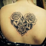 Фото тату сердце и роза 04.02.2021 №0018 - heart rose tattoo - tatufoto.com