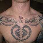 Фото тату сердце на груди 04.02.2021 №0048 - heart tattoo on chest - tatufoto.com