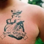 Фото тату сердце на груди 04.02.2021 №0070 - heart tattoo on chest - tatufoto.com