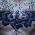 Фото тату сердце на груди 04.02.2021 №0079 - heart tattoo on chest - tatufoto.com