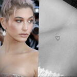 Фото тату сердце на ключице 04.02.2021 №0018 - heart tattoo on collarbone - tatufoto.com