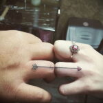 Фото тату сердце на пальце 04.02.2021 №0016 - heart tattoo on finger - tatufoto.com