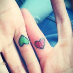 Фото тату сердце на пальце 04.02.2021 №0033 - heart tattoo on finger - tatufoto.com