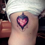 Фото тату сердце пример рисунка 09.02.2021 №0011 - heart tattoo - tatufoto.com