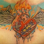 Фото тату сердце пример рисунка 09.02.2021 №0015 - heart tattoo - tatufoto.com