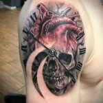 Фото тату сердце пример рисунка 09.02.2021 №0018 - heart tattoo - tatufoto.com