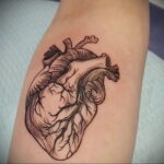 Фото тату сердце пример рисунка 09.02.2021 №0021 - heart tattoo - tatufoto.com