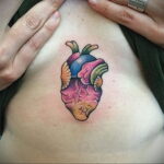 Фото тату сердце пример рисунка 09.02.2021 №0024 - heart tattoo - tatufoto.com