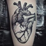 Фото тату сердце пример рисунка 09.02.2021 №0028 - heart tattoo - tatufoto.com