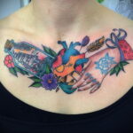 Фото тату сердце пример рисунка 09.02.2021 №0038 - heart tattoo - tatufoto.com