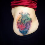Фото тату сердце пример рисунка 09.02.2021 №0043 - heart tattoo - tatufoto.com