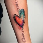 Фото тату сердце пример рисунка 09.02.2021 №0055 - heart tattoo - tatufoto.com