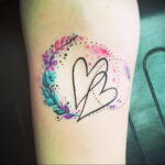 Фото тату сердце пример рисунка 09.02.2021 №0056 - heart tattoo - tatufoto.com
