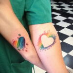 Фото тату сердце пример рисунка 09.02.2021 №0060 - heart tattoo - tatufoto.com