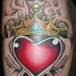 Фото тату сердце пример рисунка 09.02.2021 №0079 - heart tattoo - tatufoto.com