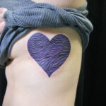Фото тату сердце пример рисунка 09.02.2021 №0080 - heart tattoo - tatufoto.com