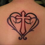 Фото тату сердце пример рисунка 09.02.2021 №0083 - heart tattoo - tatufoto.com