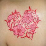 Фото тату сердце пример рисунка 09.02.2021 №0087 - heart tattoo - tatufoto.com