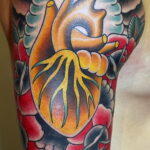 Фото тату сердце пример рисунка 09.02.2021 №0089 - heart tattoo - tatufoto.com