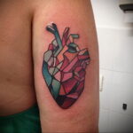 Фото тату сердце пример рисунка 09.02.2021 №0099 - heart tattoo - tatufoto.com