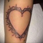 Фото тату сердце пример рисунка 09.02.2021 №0102 - heart tattoo - tatufoto.com