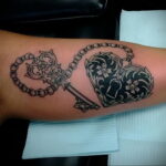 Фото тату сердце пример рисунка 09.02.2021 №0103 - heart tattoo - tatufoto.com