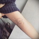 Фото тату стредец для девушки 02.02.2021 №0002 - Sagittarius tattoo for girls - tatufoto.com