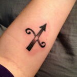 Фото тату стредец для девушки 02.02.2021 №0014 - Sagittarius tattoo for girls - tatufoto.com