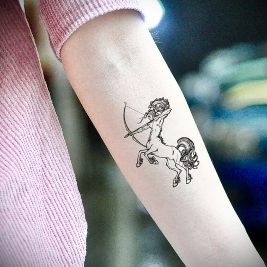 Фото тату стредец пример 02.02.2021 №0174 - Sagittarius tattoo - tatufoto.com
