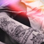 женская татуировка подвязка для Чулок 27.02.2021 №0032 - tattoo garter - tatufoto.com