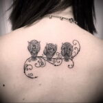 женский рисунок татуировки с совой 15.02.2021 №0004 - owl tattoo for girls - tatufoto.com