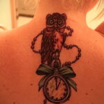 женский рисунок татуировки с совой 15.02.2021 №0051 - owl tattoo for girls - tatufoto.com