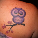 маленькая тату с совой на фото 15.02.2021 №0050 - little owl tattoo- tatufoto.com
