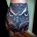 мужской рисунок тату с совой пример 15.02.2021 №0115 - owl tattoo men - tatufoto.com