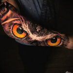 тату глаза совы пример рисунка 15.02.2021 №0001 - owl eyes tattoo - tatufoto.com