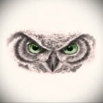 тату глаза совы пример рисунка 15.02.2021 №0013 - owl eyes tattoo - tatufoto.com