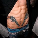 тату револьвер фото пример рисунка 16.02.2021 №0095 - tattoo revolver - tatufoto.com