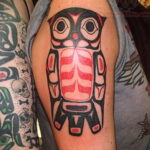 цветной рисунок татуировки с совой 15.02.2021 №0129 - owl tattoo color - tatufoto.com