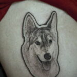 Фото Рисунка тату с собакой породы Хаски 08.03.2021 №262 - husky tattoo - tatufoto.com