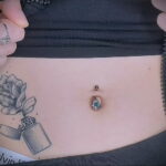 Фото пирсинга пупка - прокол пупка 17.03.2021 №079 - belly button piercing - tatufoto.com