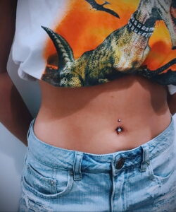 Фото пирсинга пупка - прокол пупка 17.03.2021 №143 - belly button piercing - tatufoto.com