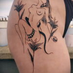Фото пример рисунка татуировки с яблоком 03.03.2021 №038 - apple tattoo - tatufoto.com