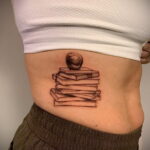 Фото пример рисунка татуировки с яблоком 03.03.2021 №083 - apple tattoo - tatufoto.com