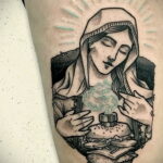 Фото рисунка татуировки с гамбургером 26.03.2021 №004 - burger tattoo - tatufoto.com